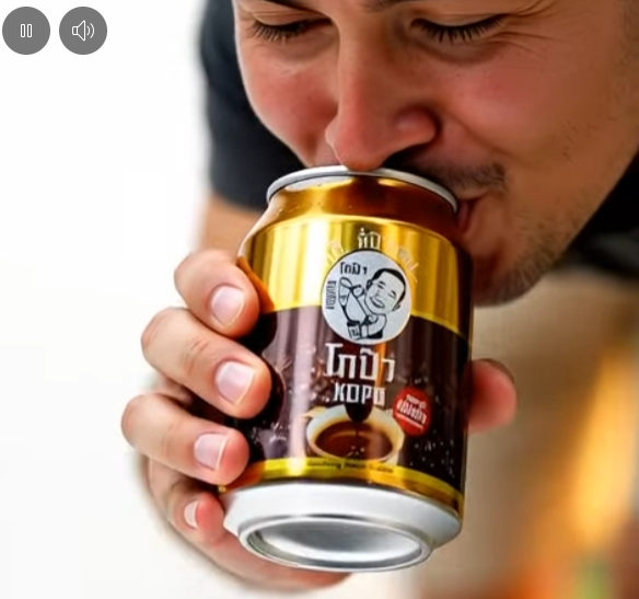 Kopa โกป๊า เครื่องดื่มกาแฟโอเลี้ยงอัดก๊าซ